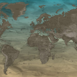 Originelle Weltkarte – Gobi