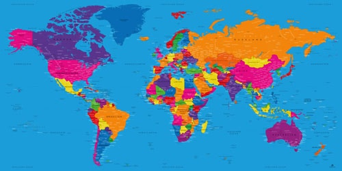 Weltkarte wanddekoration - Nehmen Sie dem Sieger der Tester