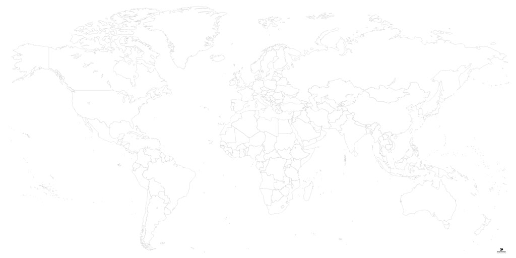 Unbeschrieben-Weltkarte