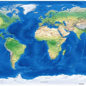Weltkarte Winkel-Tripel-Projektion