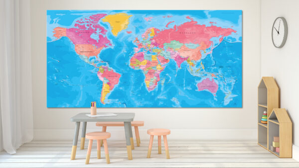 Weltkarte Farbe